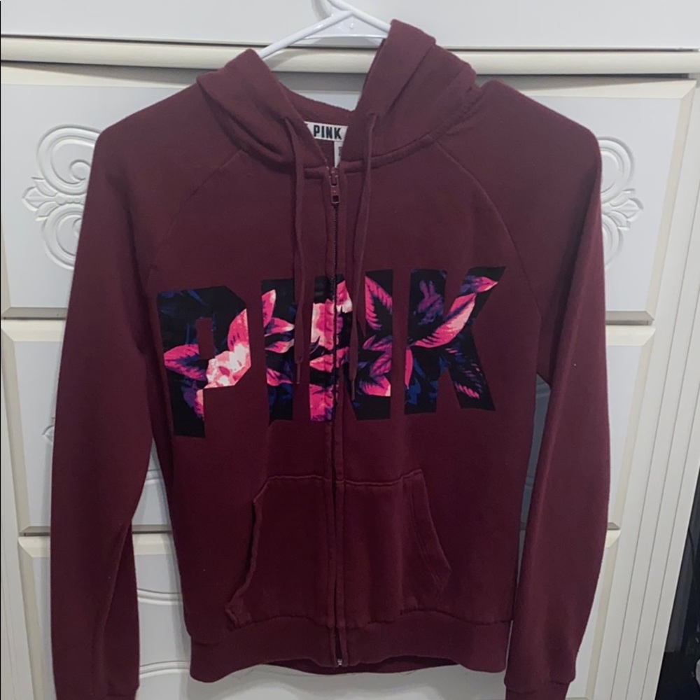 maroon/dark purple PINK sweatshirt